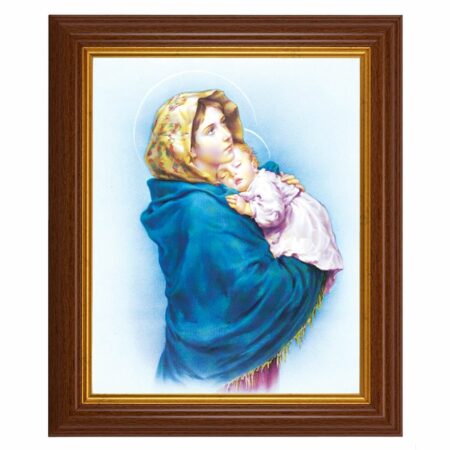 Madonna of the Streets Dark Walnut Framed Art