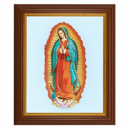 Our Lady of Guadalupe Dark Walnut Framed Art