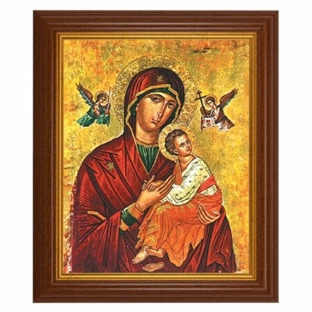 Our Lady of Passion Dark Walnut Framed Art