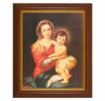 Madonna and Child Dark Walnut Framed Art