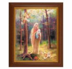 Madonna of the Woods Dark Walnut Framed Art