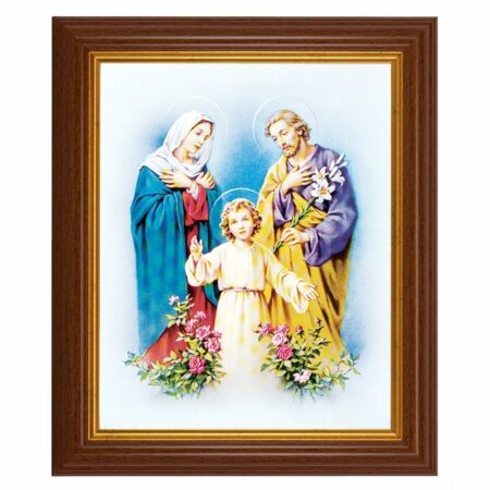 The Holy Family Dark Walnut Framed Art