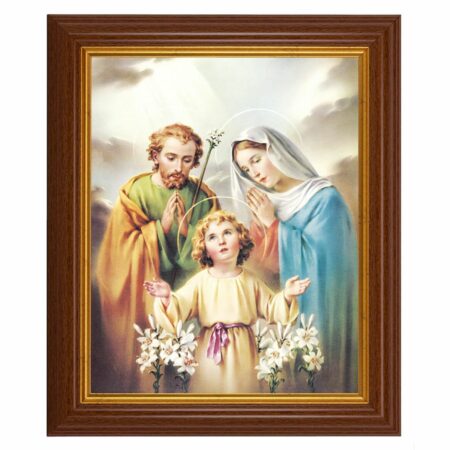 The Holy Family Dark Walnut Framed Art
