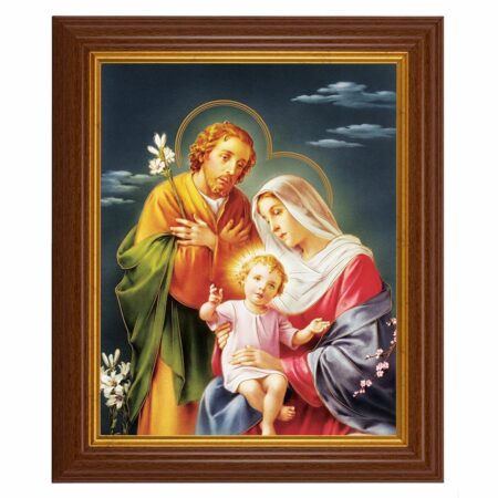 The Holy Family Dark Walnut Framed Art