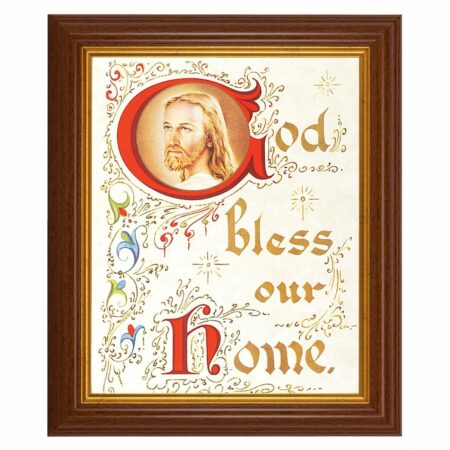 House Blessing Dark Walnut Framed Art