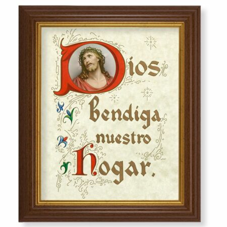 House Blessing (Spanish) Dark Walnut Framed Art