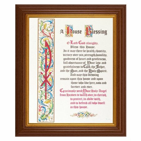 House Blessing Dark Walnut Framed Art