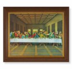 The Last Supper Dark Walnut Framed Art