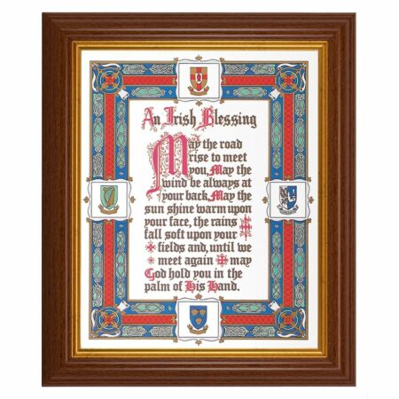 Irish Blessing Dark Walnut Framed Art