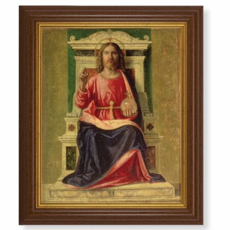 King of Heaven Dark Walnut Framed Art
