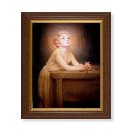 Thy Will Be Done Dark Walnut Framed Art