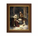 Holy Family Dark Walnut Framed Art