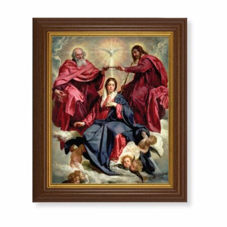 Crowning of Mary Dark Walnut Framed Art