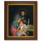 Holy Family Dark Walnut Framed Art