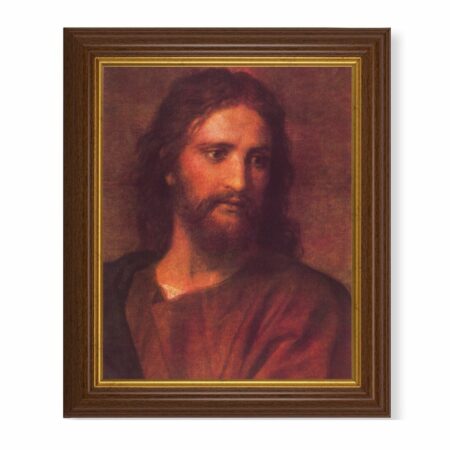 Christ at 33 Dark Walnut Framed Art