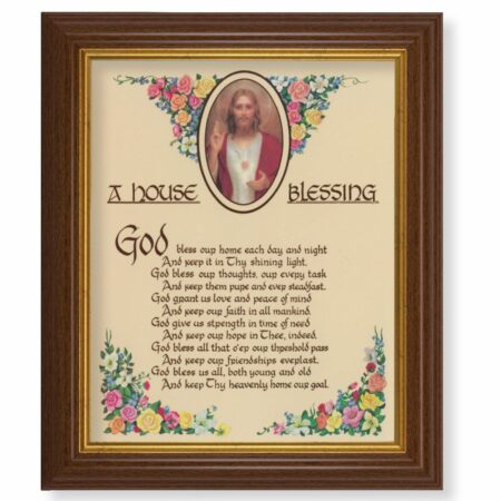 A House Blessing Dark Walnut Framed Art