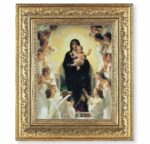 Queen of Angels Gold-Leaf Antique Framed Art