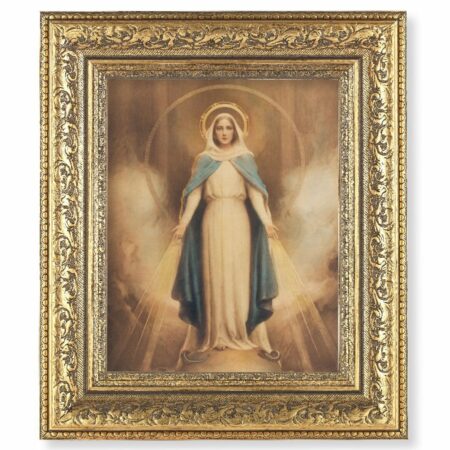 Miraculous Mary Gold-Leaf Antique Framed Art