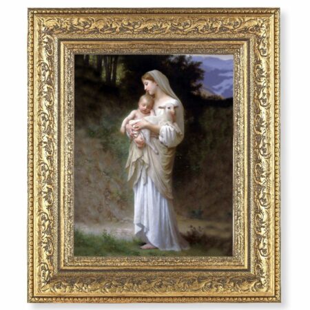 Divine Innocence Gold-Leaf Antique Framed Art