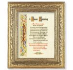 House Blessing Gold-Leaf Antique Framed Art