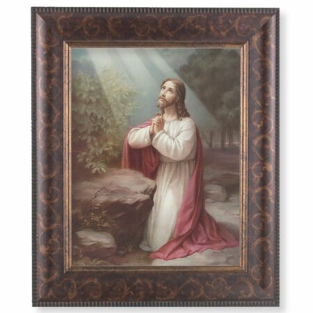 Christ on the Mount of Olives Art-Deco Framed Art