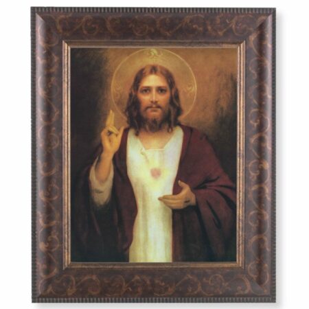 Sacred Heart of Jesus Art-Deco Framed Art