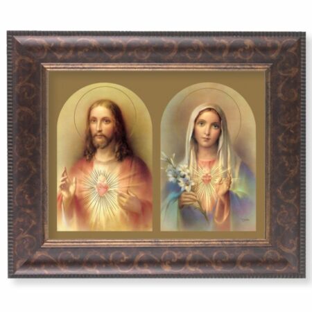 The Sacred Hearts Art-Deco Framed Art