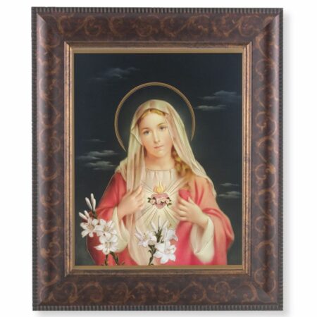 Immaculate Heart  of Mary Art-Deco Framed Art