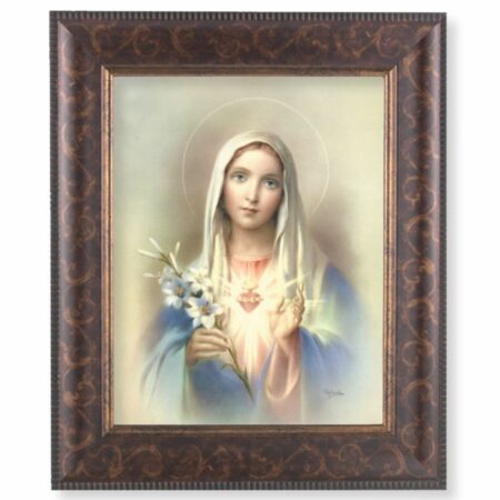 Immaculate Heart of Mary Art-Deco Framed Art
