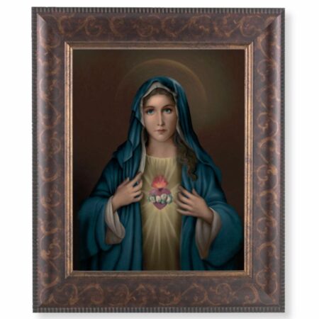 Immaculate Heart of Mary Art-Deco Framed Art
