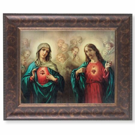 The Sacred Hearts Art-Deco Framed Art