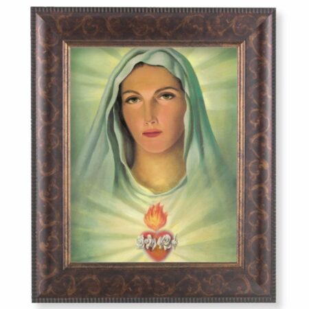 Immaculate Heart of Mary Art-Deco Framed Art