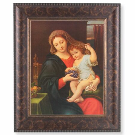 Madonna of the Grapes Art-Deco Framed Art