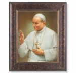St. John Paul II Art-Deco Framed Art