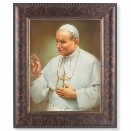 St. John Paul II Art-Deco Framed Art