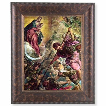 Battle of Archangel St. Michael Art-Deco Framed Art