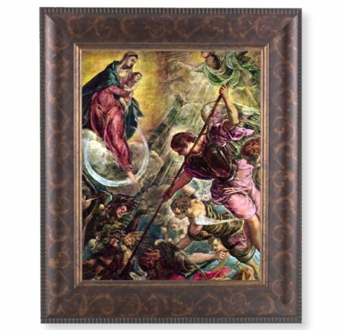 Battle of Archangel St. Michael Art-Deco Framed Art