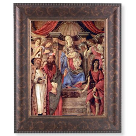 Throne of Angels and Saints Art-Deco Framed Art