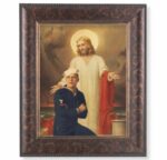 Jesus with Sailor Art-Deco Framed Art