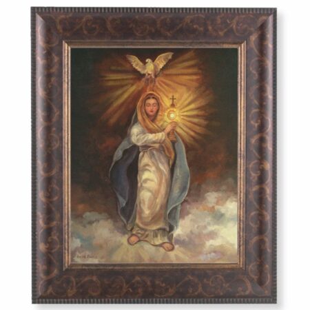 Mary with Monstrance Art-Deco Framed Art