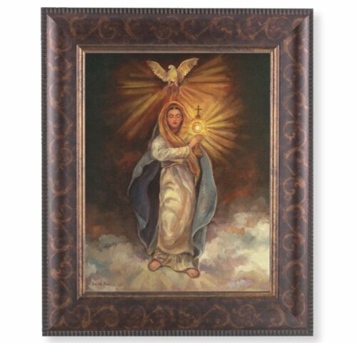 Mary with Monstrance Art-Deco Framed Art