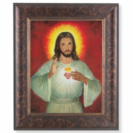Sacred Heart of Jesus Art-Deco Framed Art