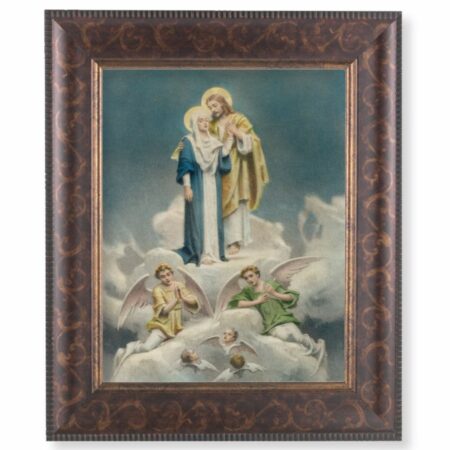 Jesus and Mary Art-Deco Framed Art