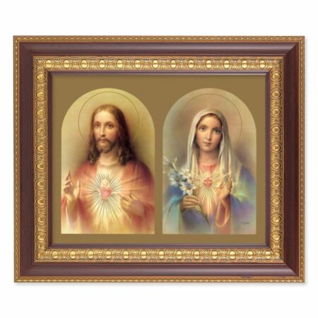 The Sacred Hearts Cherry Gold Framed Art
