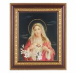 Immaculate Heart of Mary Cherry Gold Framed Art