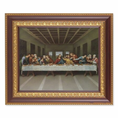 Last Supper Cherry Gold Framed Art