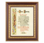 House Blessing Cherry Gold Framed Art