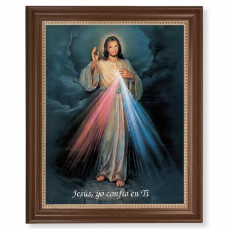 Divine Mercy (Spanish) Dark Walnut Framed Art