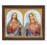 The Sacred Hearts Dark Walnut Framed Art