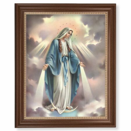 Our Lady of Grace Dark Walnut Framed Art